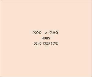 Demo creative for ADG5 Sidebar mid (300x250)