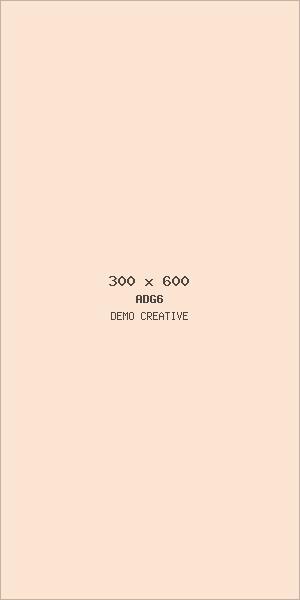 Demo creative for ADG6 Sidebar lower (300x600)