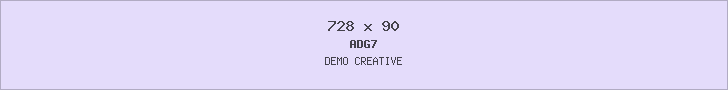 Demo creative for ADG7 Article top (728x90)
