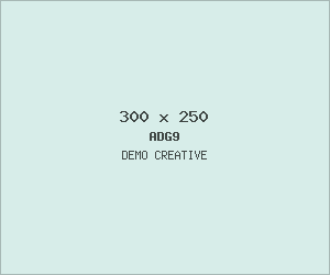 Demo creative for ADG9 Mega menu (300x250)